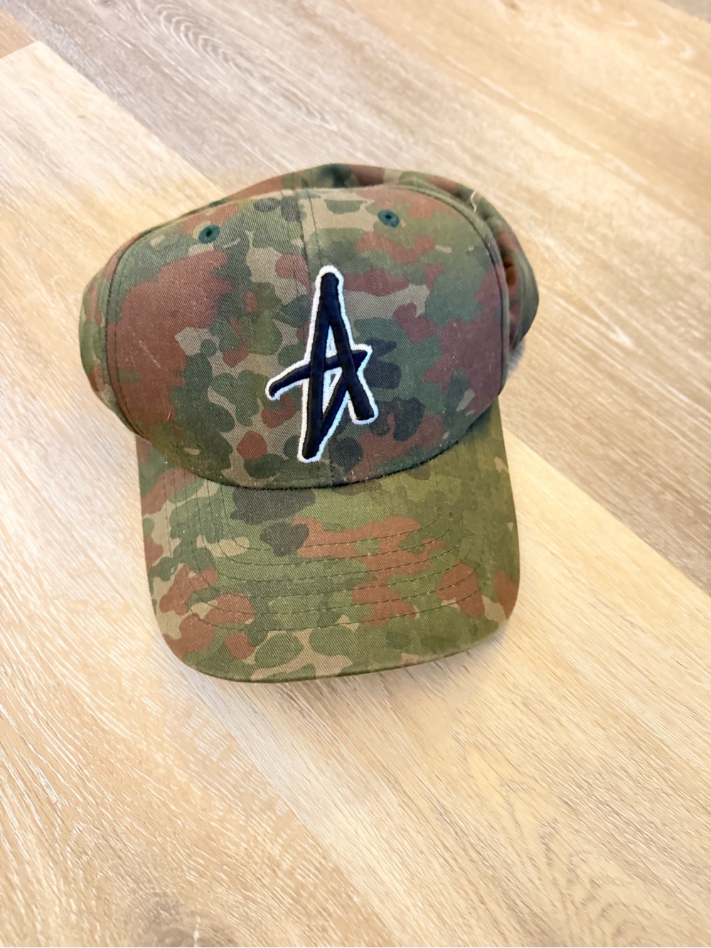 Altamont Camouflage Baseball Cap with 'A' Logo - Green Camo